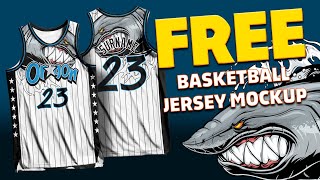 How to Design Basketball Jersey Round Neck Mockup | FREE Files
