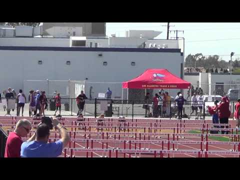 VarG 100H vs Marina & NH 4-3-14 - Los Alamitos Girls
