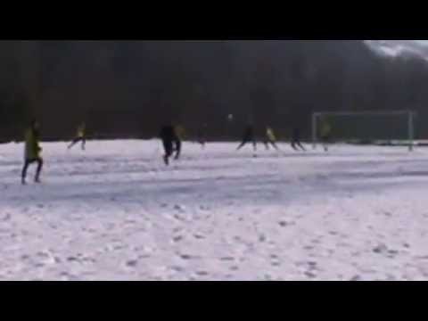 Adrian Haszczyc 0:2 (71') IV Sparing Seniorów: Sandecja - Płomień (15.02.2014r.)