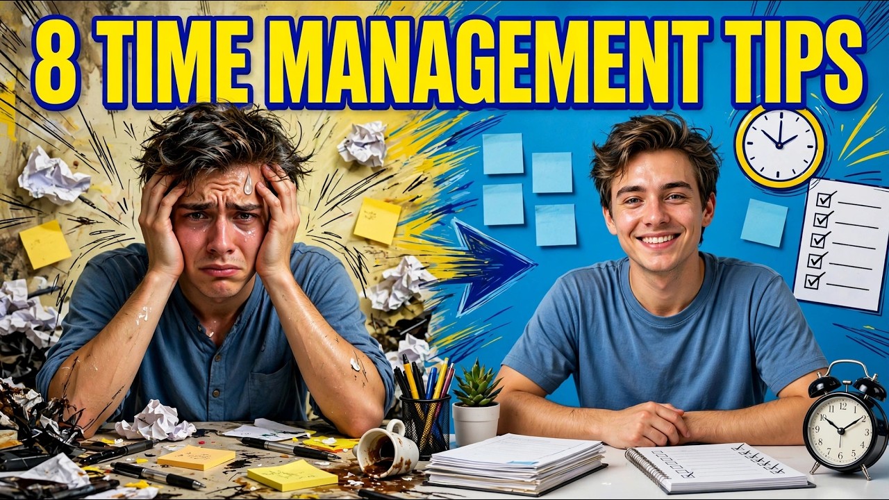 8 Effective Time Management Tips That Will Change Your Life| How to Stop Wasting Time
