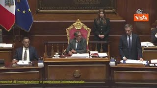 Approvato Dl sicurezza in Senato con 96 voti favorevoli, le opposizioni protestano