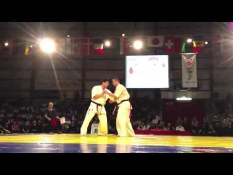 【新極真会】 European Championship2013 Heavy Weight final Dimitrov vs Vangelov SHINKYOKUSHINKAI KARATE