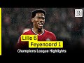 highlights lille vs. feyenoord champions league 2024 25