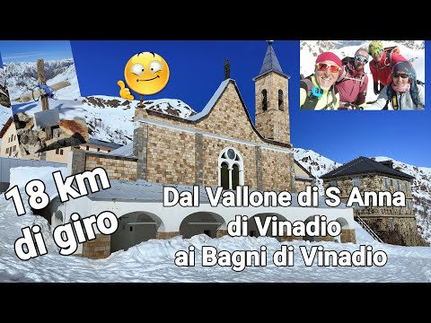 Scialpinistica al Santuario di S. Anna di Vinadio, cima Tesina 2460 mt, Strepeis.. 23 marzo 2024