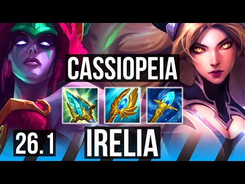 CASSIOPEIA vs IRELIA (MID) | 57K damage | EUW Master | 26.1