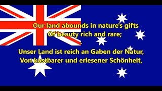Australische Nationalhymne - Anthem of Australia (EN/DE Text)