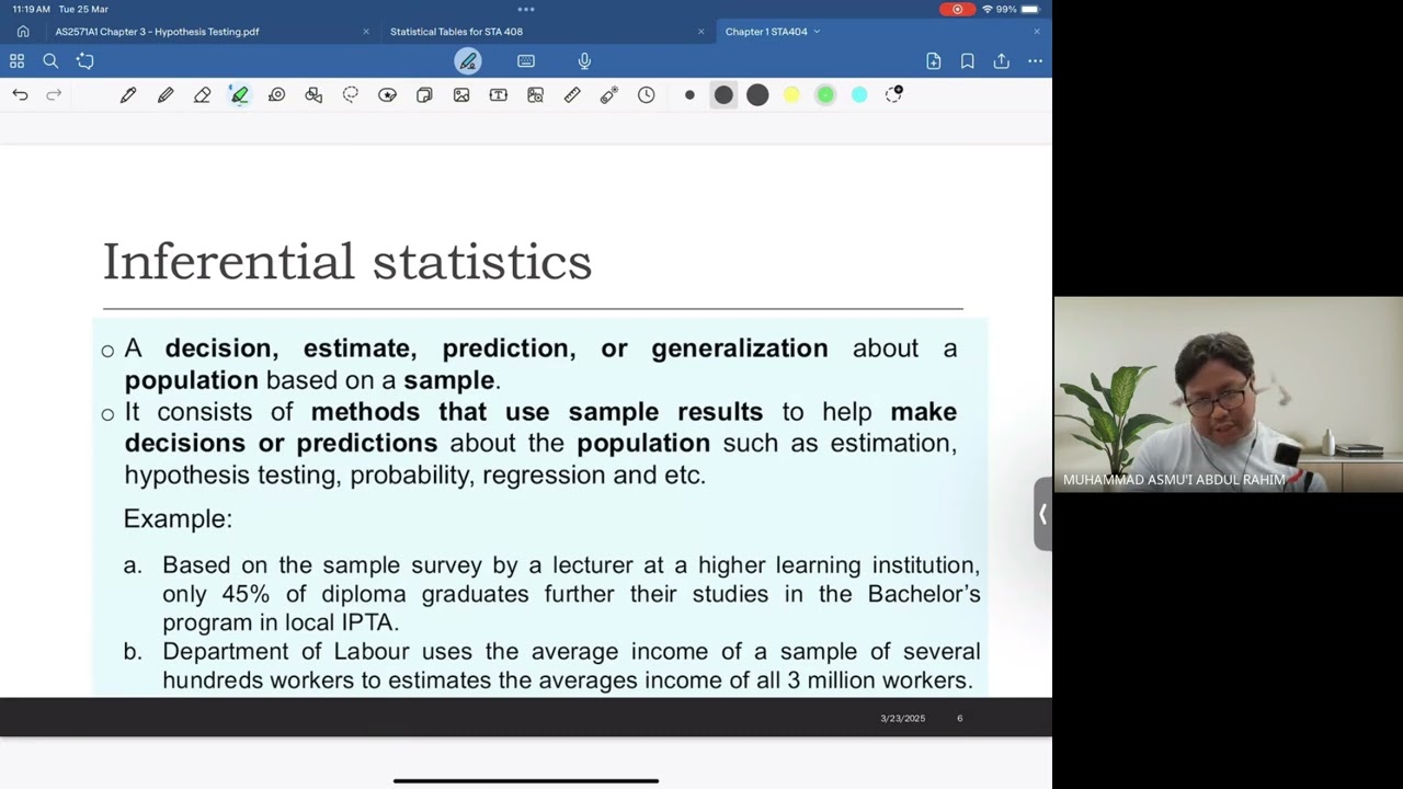 Chapter 1:STA404 March25