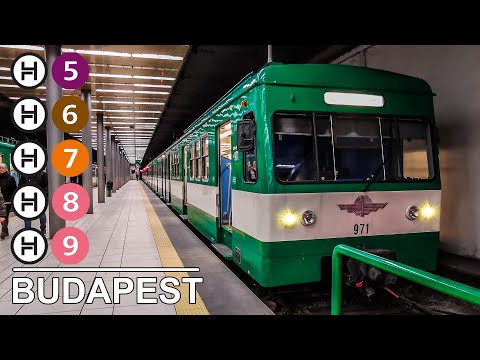 🇭🇺 HÉV - Budapest Suburban Trains System - All The Lines (4K) (2020)