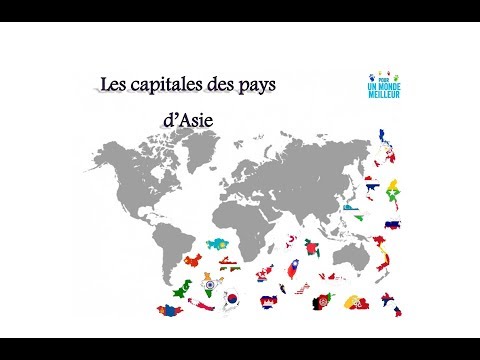Apprendre les capitales des pays d'Asie  -1-
