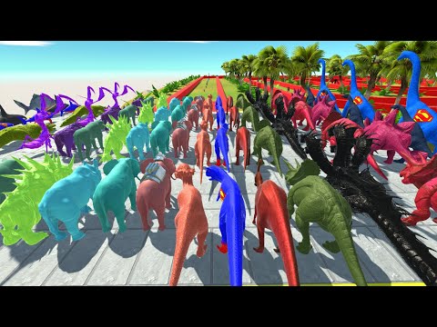 Colored All Animal Champion Battle in Animal Revolt Battle Simulator