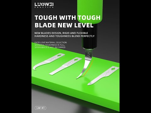 Bộ dao đục, tách iC, cạo keo LUOWEI LW-K1 (4 lưỡi)