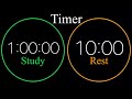 Study timer/✏️공부 asmr📚/🔥장작타는 소리🔥/☔️빗소리💧/공부 타이머⏱/ 10시간 공부/
