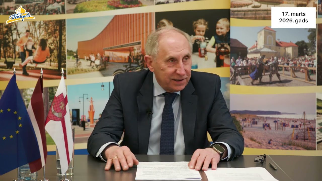 VIDEO: J.Vītoliņš par Ventspils pilsētas aktualitātēm izglītībā – 17.03.2026.