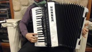 Video thumbnail for HOHNBRA96WH - White Hohner Bravo III Piano Accordion LMM 37 96 $2199 by Liberty Bellows