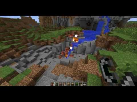 Making A WaterFall In MineCraft