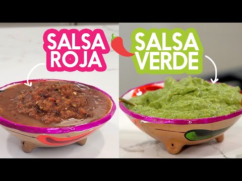 Authentic Mexican SALSA ROJA and SALSA VERDE recipes