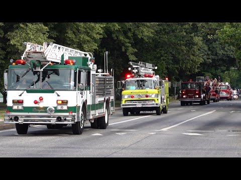 Antique Fire Apparatus Lights & Sirens Parade 48th Annual Pennsylvania Pump Primers Muster