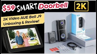 AUE 2K Bell J9 Video Doorbell Review & Setup | Smart Motion Detection + Ring Chime