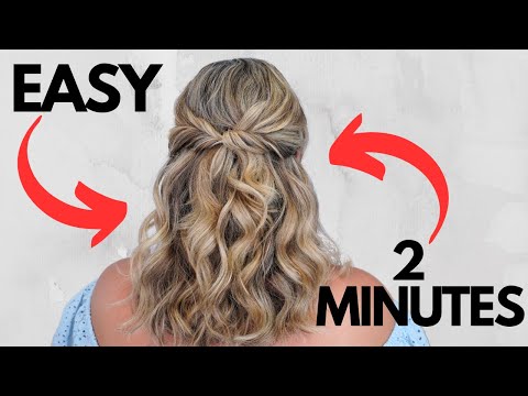 SIMPLE half up half down hairstyle for everyday