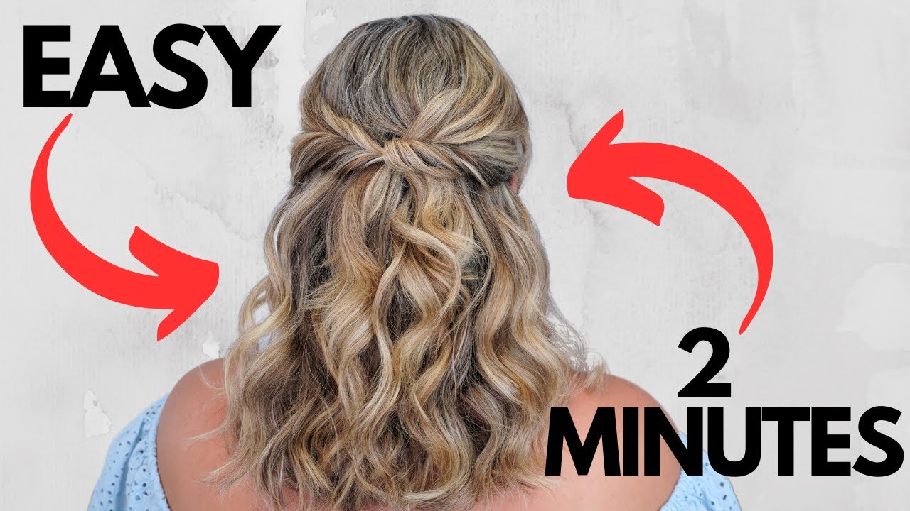 SIMPLE half up half down hairstyle for everyday