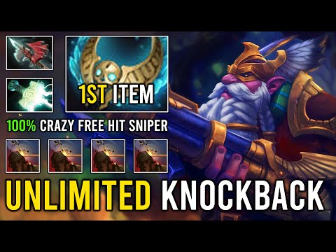 100% Free Hit Mid Sniper Unlimited Knockback Deleted Everyone with 1st Item Revenant's Brooch Dota 2