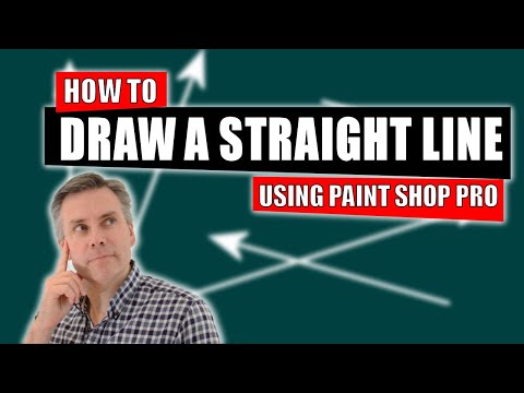 how to draw a straight line using coral paint shop pro