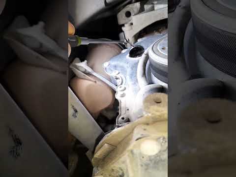 Проверка вылета натяжителя цепи на примере Skoda Octavia 1.8 CJSA gen3