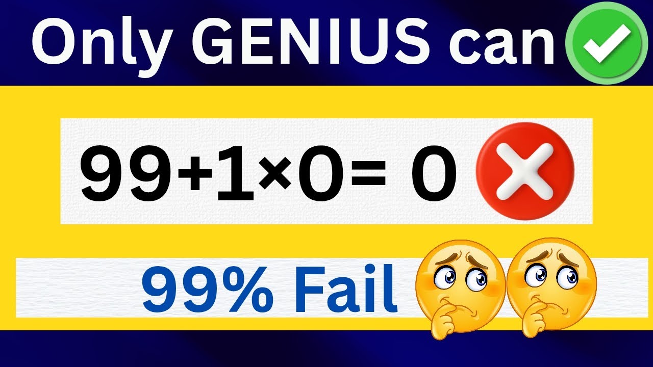 Simple But Tricky! Can You Solve This? 🧠