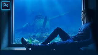 Underwater Wreckage Simple Photoshop Blending And Composition Tutorial