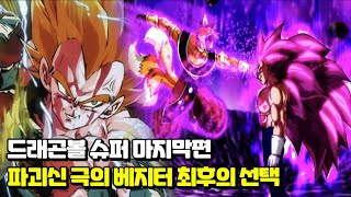 드래곤볼 슈퍼 마지막편 마침내 진정한 파괴신 후보 자의식의 극의 베지터 최후의 선택