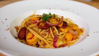 Einfache Pasta mit Chorizo | 10-Minuten Rezept | Let's Cook