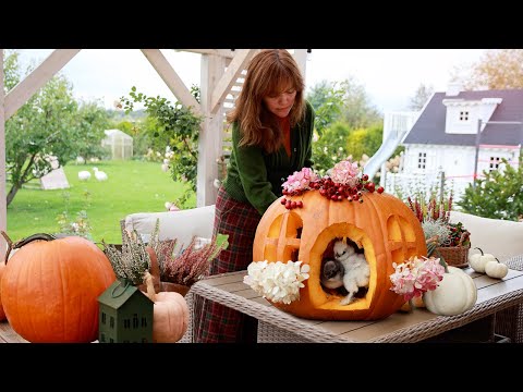 Village Cooking — Autumn Pumpkin Day, Cozy Baking & Relaxing Moments 🍂🎃 [Slow Living]