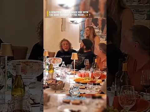 Thumbnail for A Rare Look at Robert Plant’s Cozy Backstage Dinner! ✨🍷#robertplant #ledzeppelin #shorts #jsyakie by Robert Plant, Jimmy Page, Led Zeppelin, Y&T