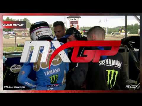 Renaux & Guadagnini crash | MXGP race 2 | MXGP of Sweden 2022