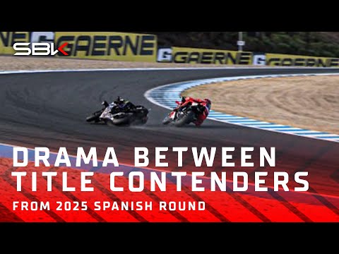 Bulega 🆚 Toprak: DRAMA ON LAP 1 in Superpole Race | 2025 #SpanishWorldSBK 🇪🇸