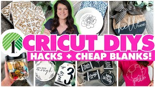Woah! 18 Dollar Tree DIY Cricut Crafts + Hacks that will send you RUNNING to the store!🏃‍♀️ 🙌