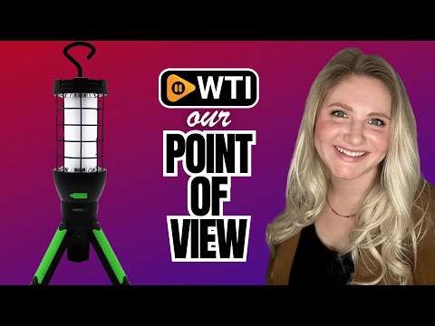 Grip Rechargeable LED Tripod Worklight - Dual Mode - 650 Lumens - Foldable Legs - Emergency Use - WTI product video review