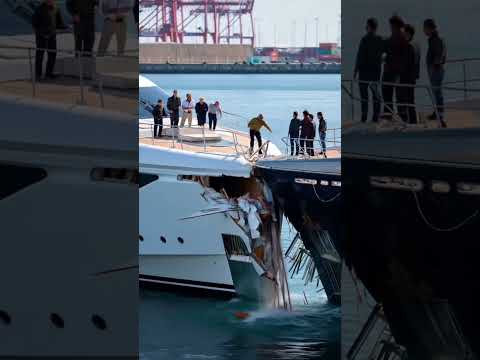 Two luxury yachts collided near the dock—metal scraped, voices rose, and tension thickened