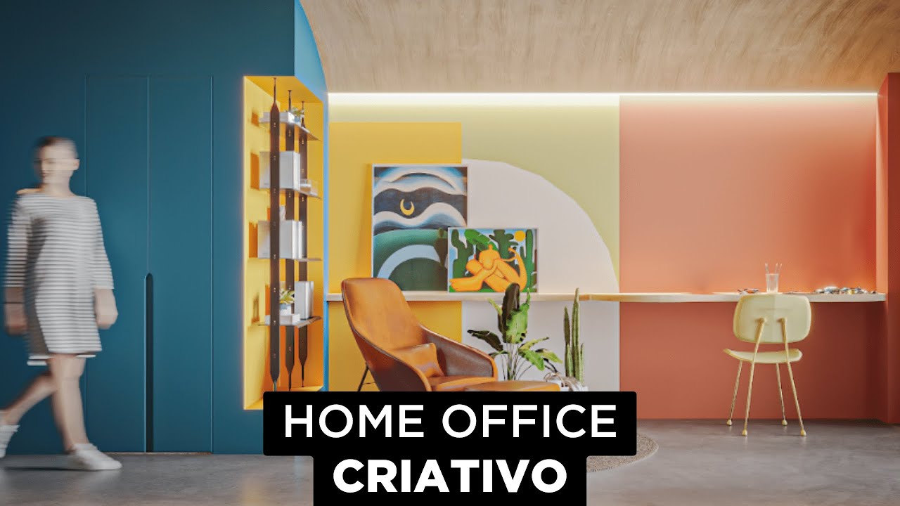 PROJETO de ARQUITETURA | Home Office MODERNO e CRIATIVO