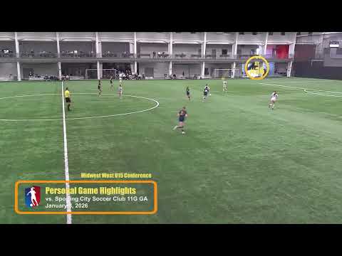 Personal Game Highlights vs. Sporting City Soccer Club 11G GA (2026.01.03)
