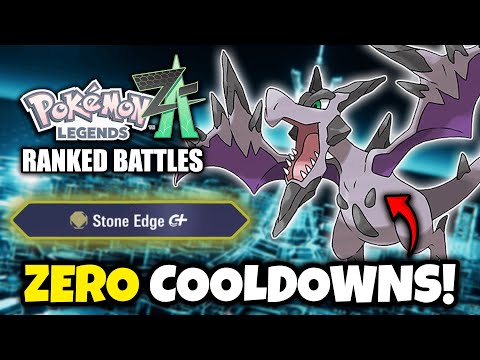 Mega Aerodactyl 0 Cooldown Build: UNLIMITED STONE EDGE | Pokémon Legends Z-A Ranked Battles