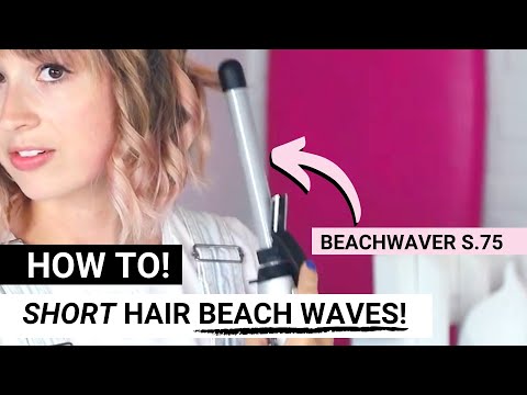 How To: Get Beach Waves With Short Hair Using S.75 | #Beachwaver Co.