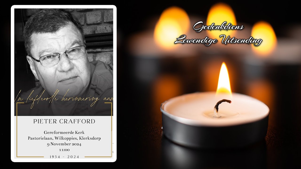 Pieter Crafford - Gedenkdiens lewendige uitsending