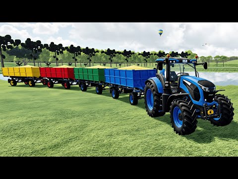 Work with Colors - Epic Wheat Harvesting & Loading Work with Tractors - Farming Simulator 22!