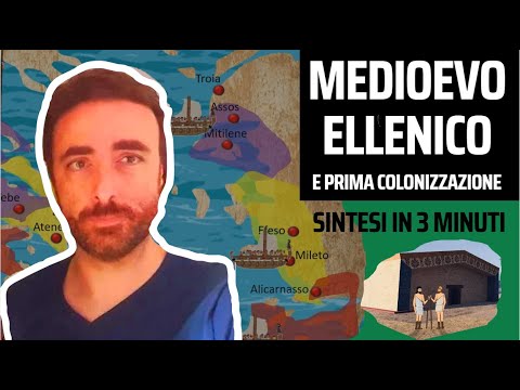 MEDIOEVO ELLENICO e la PRIMA COLONIZZAZIONE GRECA in 3 minuti Ripassiamo in EXTREMIS