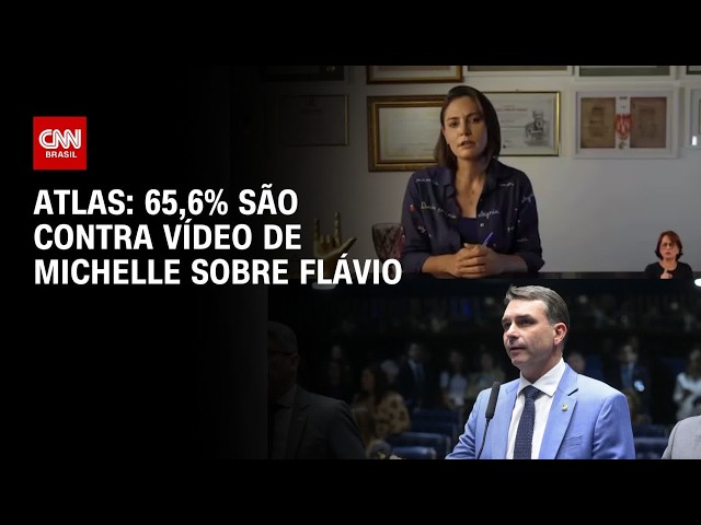 65,6% dos bolsonaristas são contra vídeo de Michelle sobre Flávio, aponta Atlas | CNN NOVO DIA