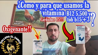 ¿como aplicar la vitamina y oxigenante a los gallos tony zarco garduño
