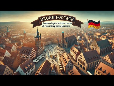 Discovering the Historic and Cultural Charms of Nuremberg Town, Germany Drone Footage