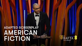 Cord Jefferson wins the Adapted Screenplay award for American Fiction | EE BAFTA Film Awards 2024