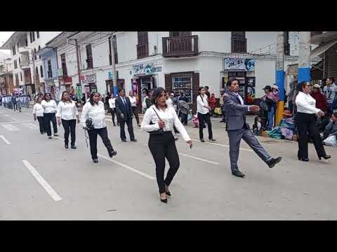 Desfile por aniversario en la cuidad de Tarma una 9 providencias del dpto Junin Huancayo Perú..